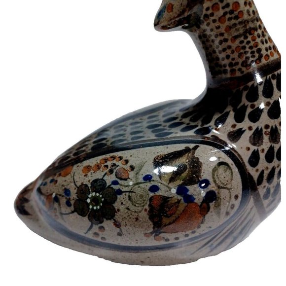 Unique Exquisite  Tonala Mexico Duck Figurine, 7.75" Long, 8.5" High Vintage - Picture 11 of 15